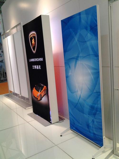 【uv无边框卡布灯箱铝型材 展示宣传边框料 拉布8060手机led灯箱铝】